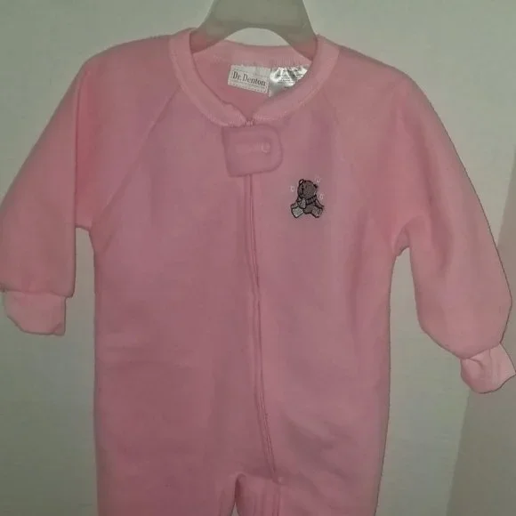 Denton Pink Girls Size 2T Footie Pajamas New without Tags